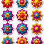 Mandalas & Rangoli - Sticker Sheet v4